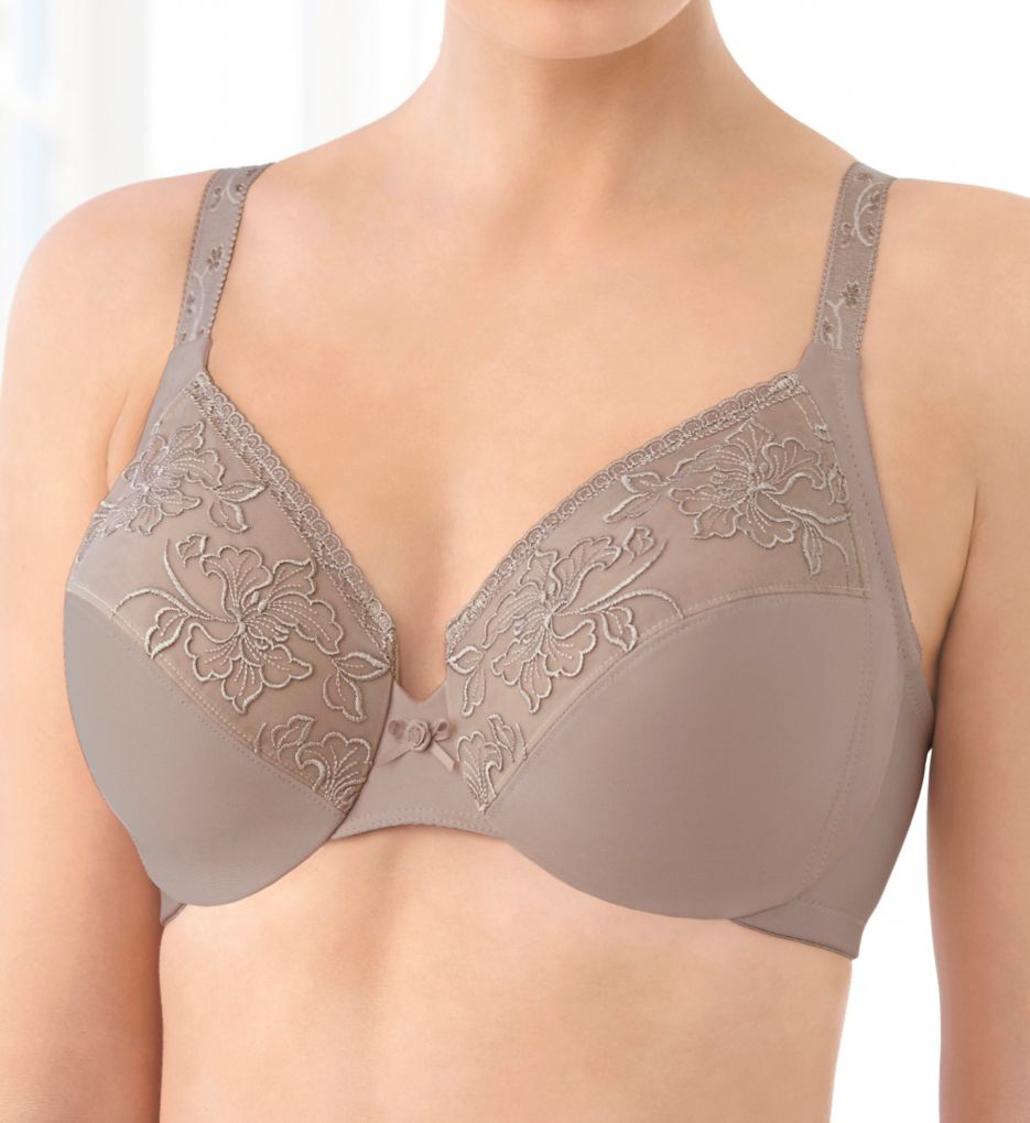 Glamorise 9075 Elegance Embroidered Wonderwire Bra eBay