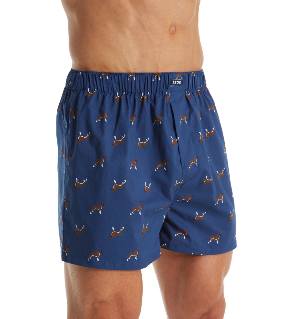 Izod 163UH06 Men's Fashion Printed Woven Boxer