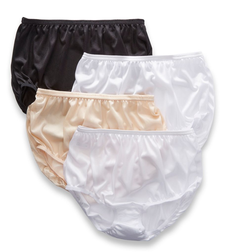 Teri 331 Full Cut Nylon Brief Panty 4 Pack Ebay