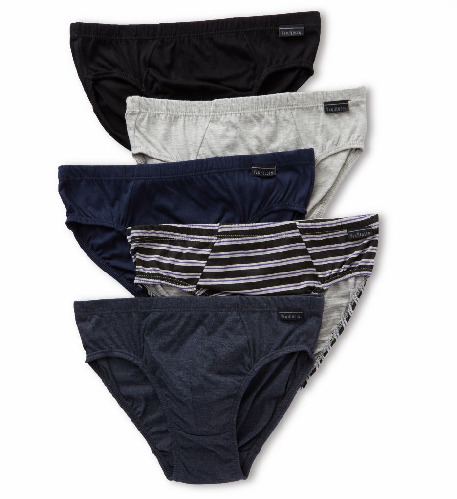 Van Heusen 162PB01 Men's Knit Low Rise Briefs 5 Pack eBay