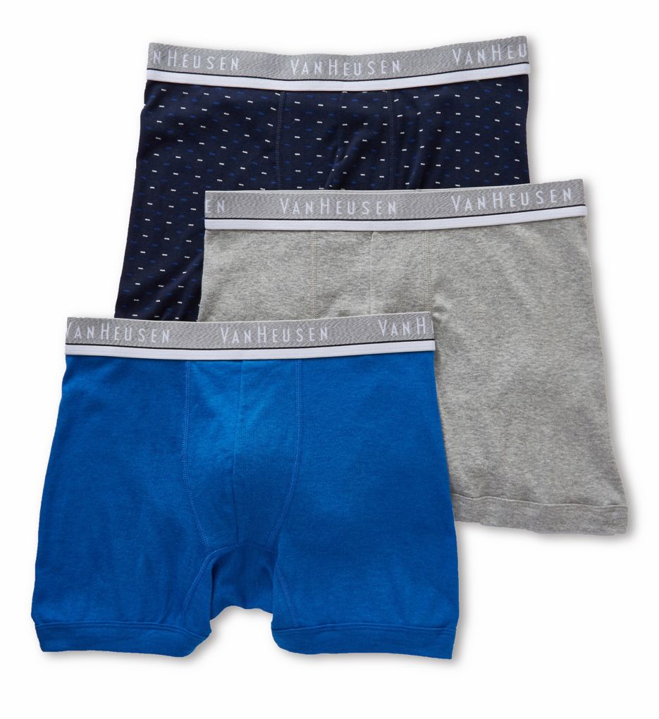 Van Heusen 171PB08 Men's Cotton Boxer Briefs - 3 Pack | EBay