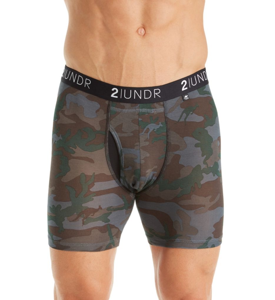 Swing Shift Modal 6 Inch Printed Boxer Brief-fs