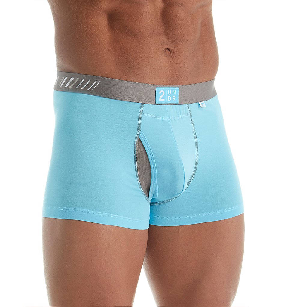 2UNDR 2U01TR Swing Shift Modal Stretch 3 Inch Trunk (Light Blue Ribbon)