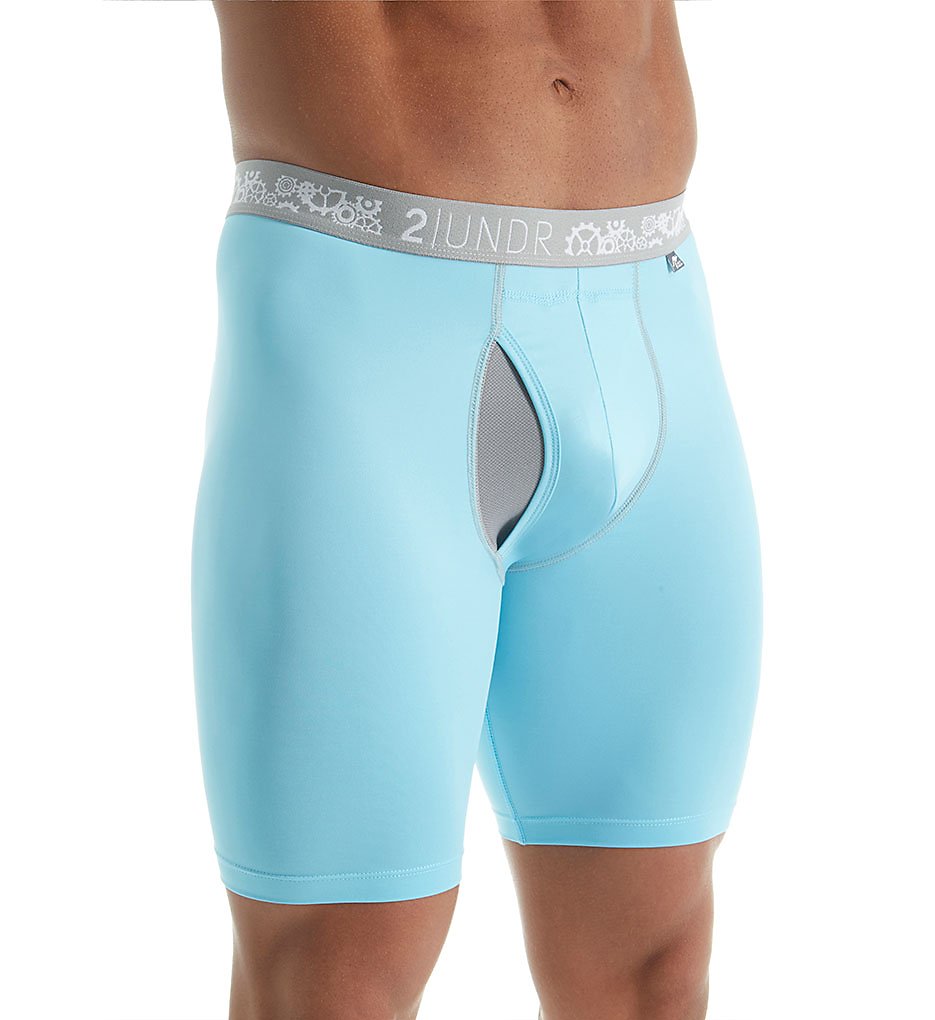 2UNDR 2U02LL Gear Shift Performance 9 Inch Boxer Briefs (Blue Ribbon)