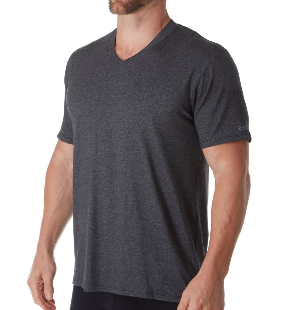 Jersey Modal Blend V-Neck T-Shirt-acs