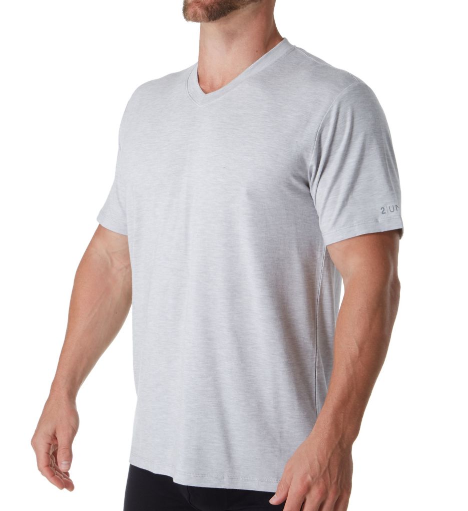 Jersey Modal Blend V-Neck T-Shirt-acs