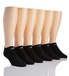 Athletic No Show Socks - 6 Pack BlaAlu L