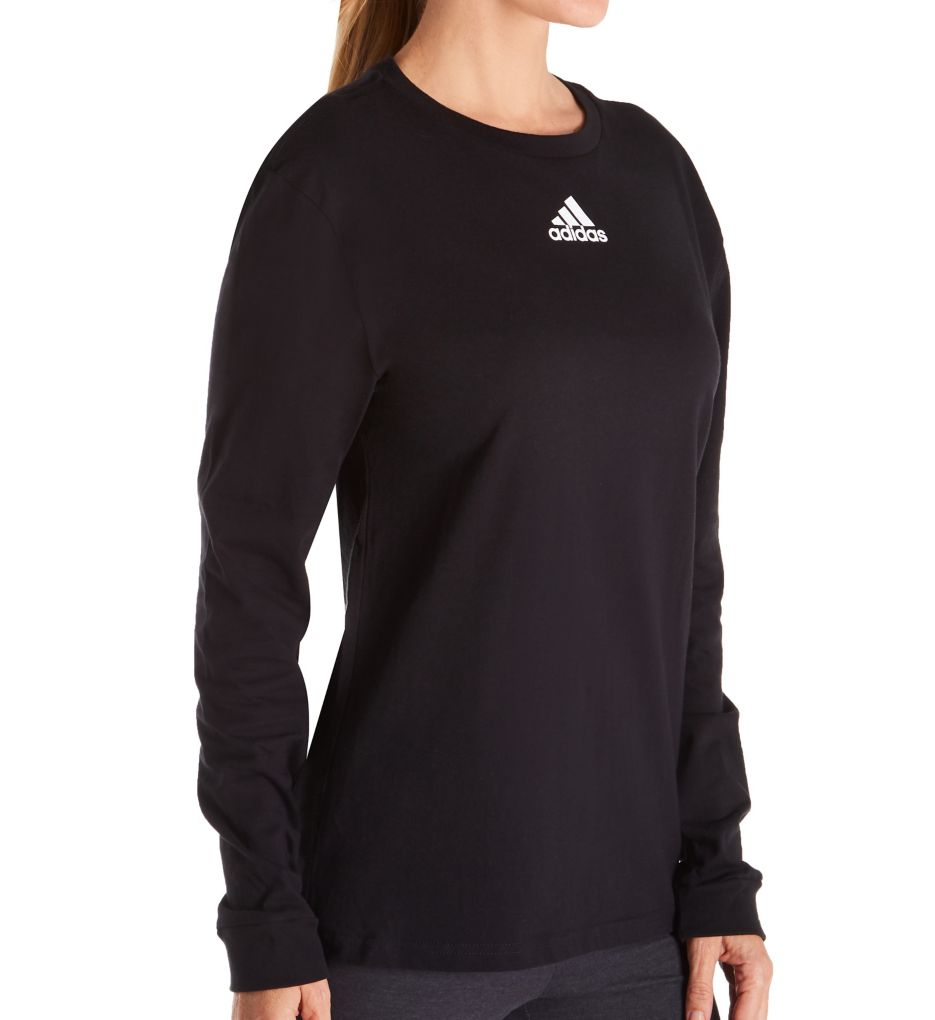 Amplifier Cotton Long Sleeve Crew Neck Tee-acs