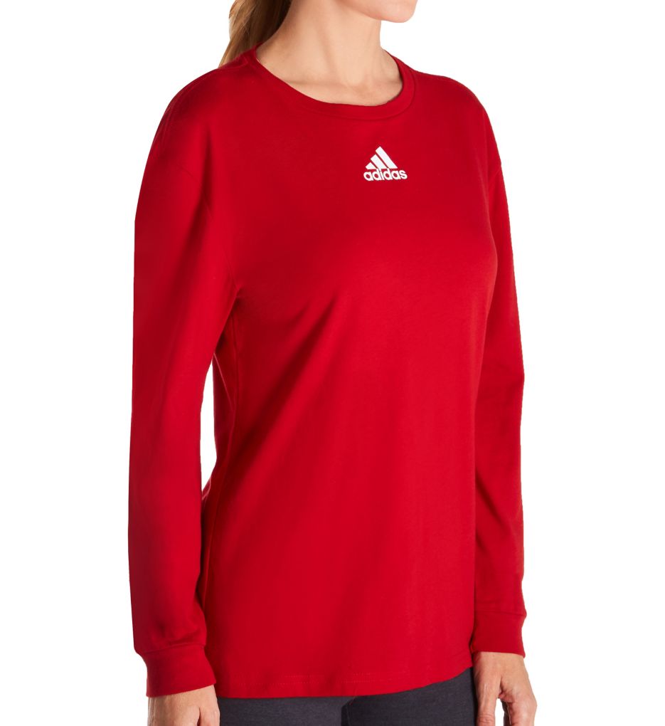 Amplifier Cotton Long Sleeve Crew Neck Tee-acs