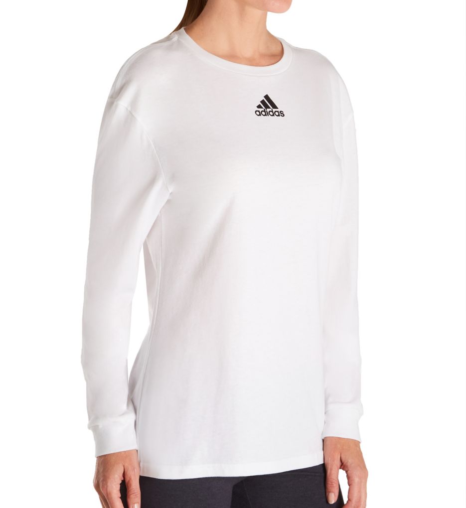 Amplifier Cotton Long Sleeve Crew Neck Tee-acs