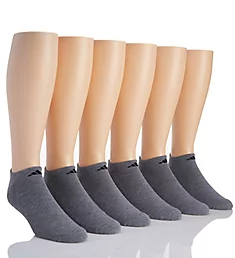 Extended Size Athletic No Show Socks - 6 Pack HGBLK XL