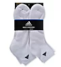 Adidas Extended Size Athletic Quarter Socks - 6 Pack 5140291B - Image 1