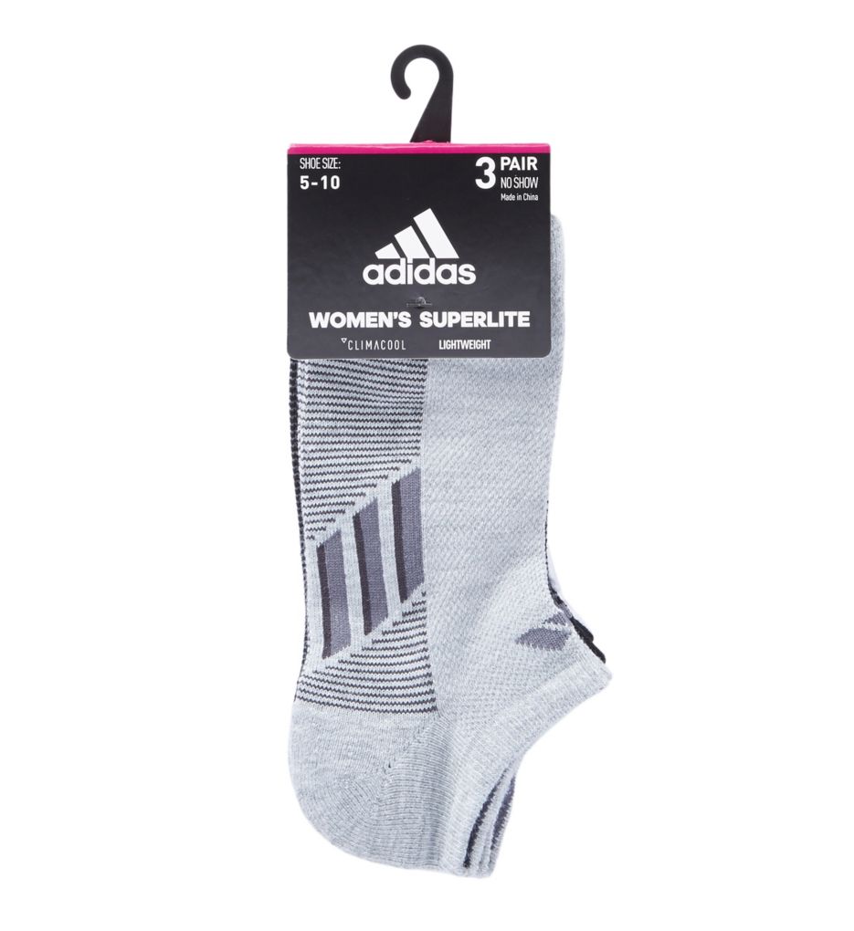 Climacool Superlite Stripe No Show Sock - 3 Pack-fs