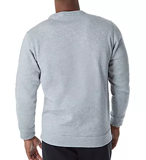 Climawarm Performance Fleece Crew Med Grey Heather/White S