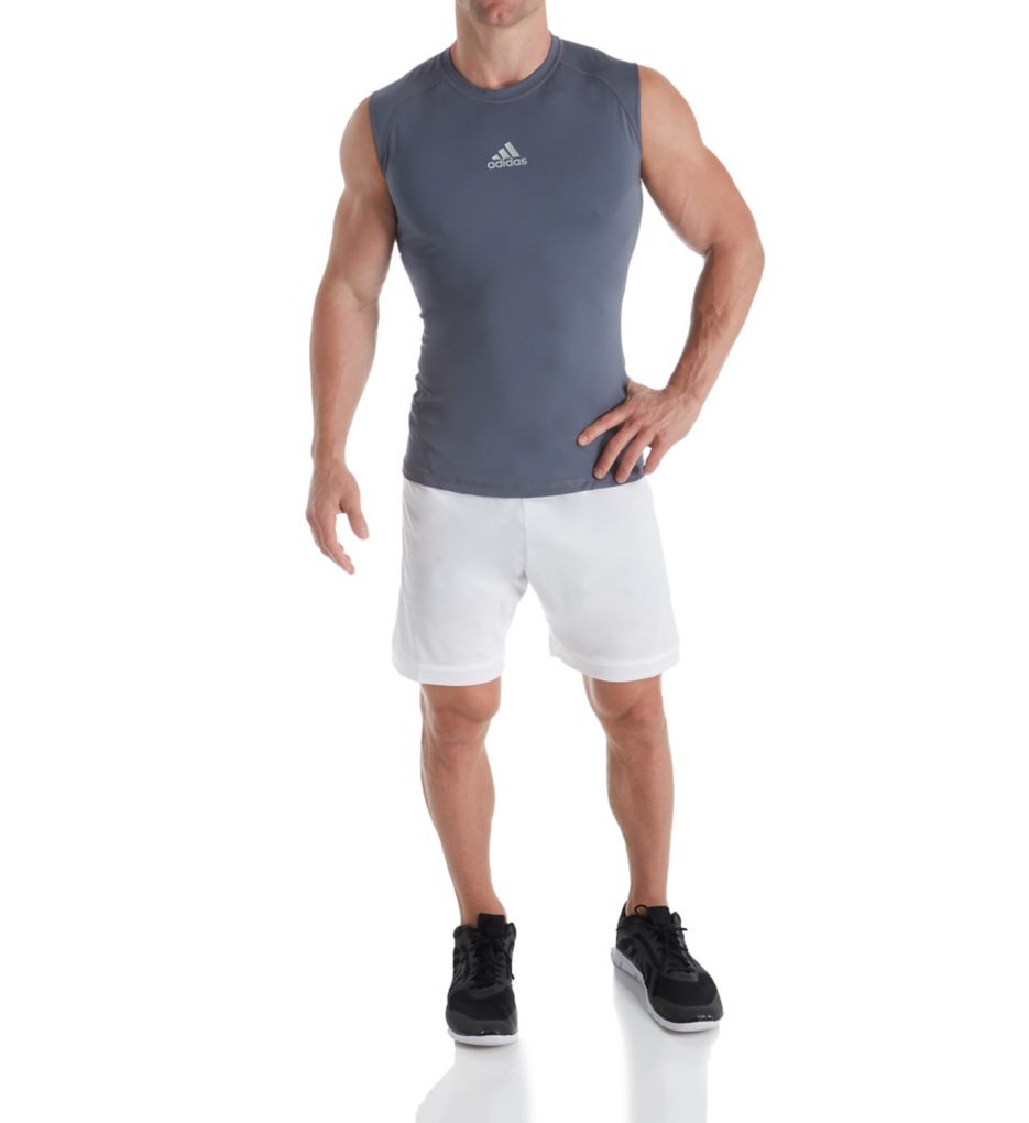 adidas men's alphaskin sleeveless compression shirt