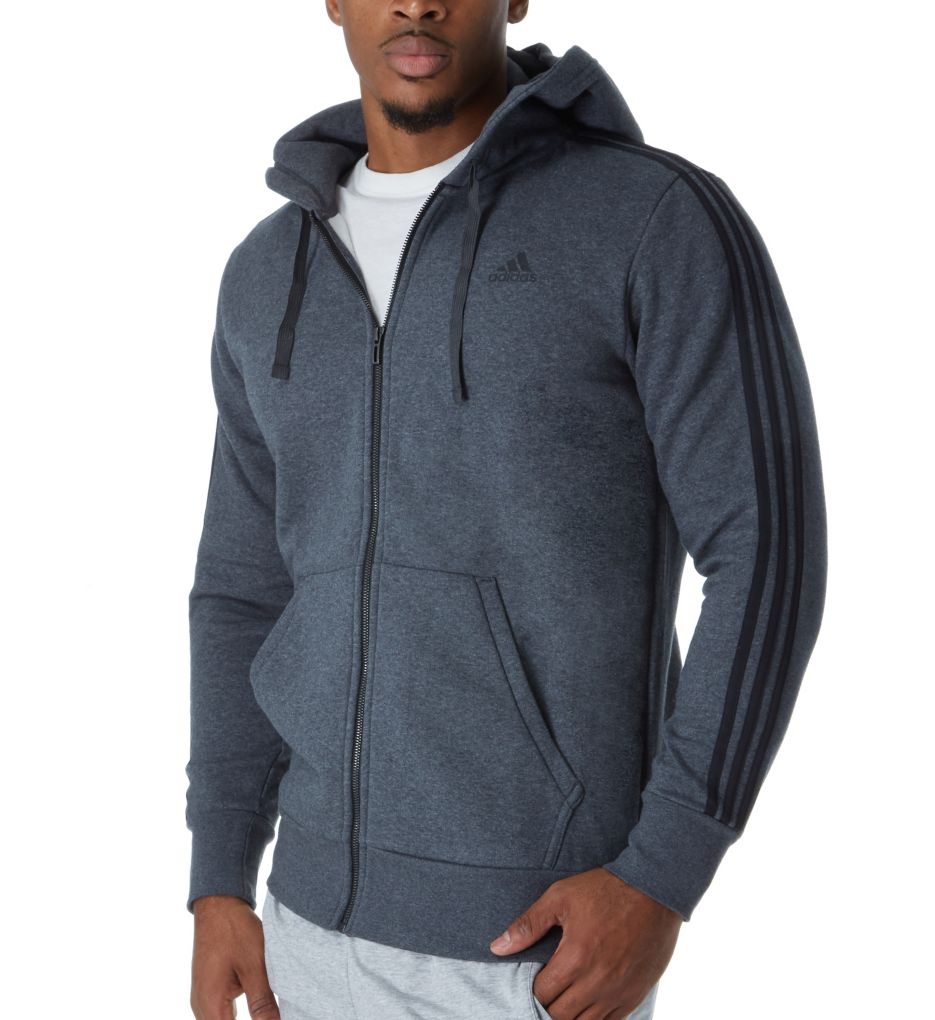 Essentials 3 Stripes Fleece Hoody-acs