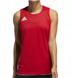 Mesh Pinnie Reversible Sports Tank Top Power Red XS