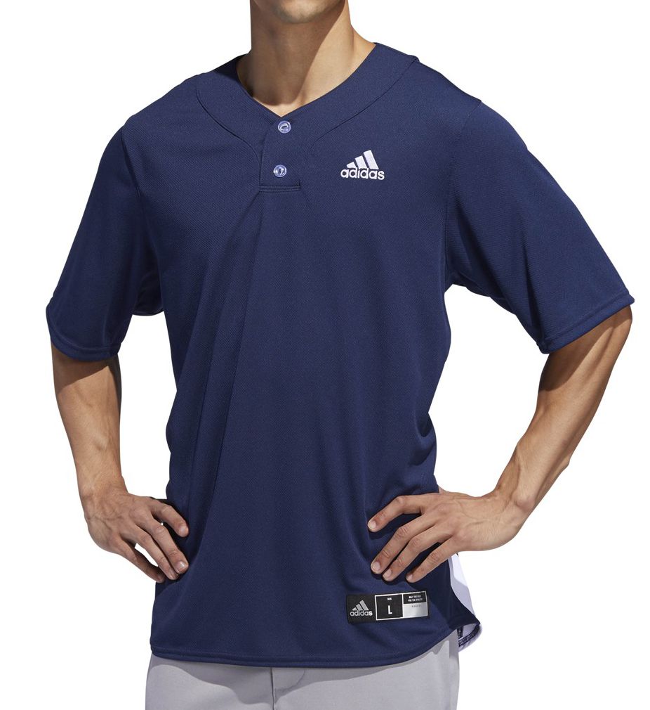 Adidas best sale button jersey