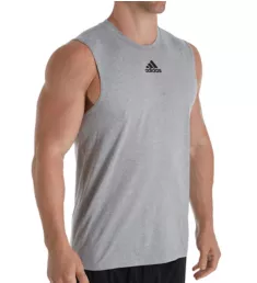 Climalite Regular Fit Sleeveless T-Shirt MdGy M