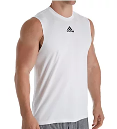 Climalite Regular Fit Sleeveless T-Shirt WHT S
