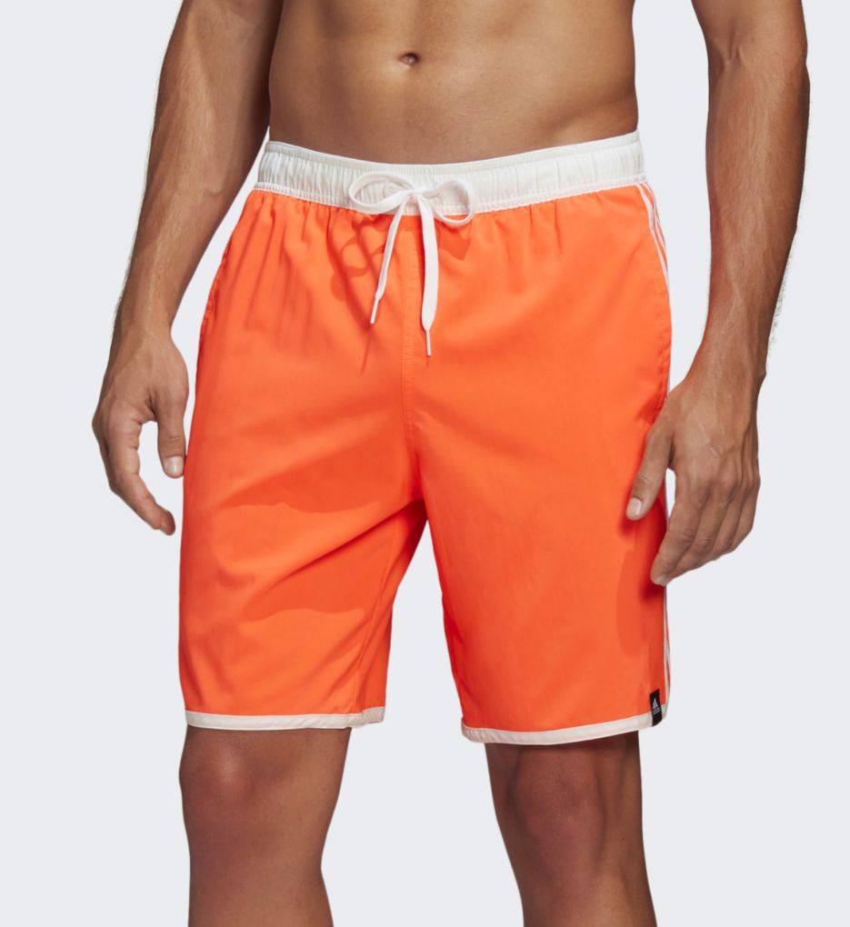 adidas three stripe swim shorts