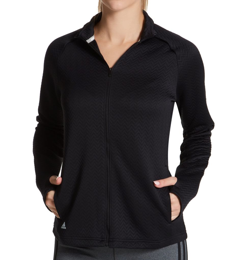 Textured Layer Full Zip Jacket-acs