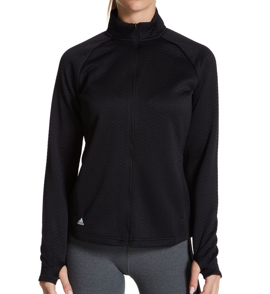 Textured Layer Full Zip Jacket-fs