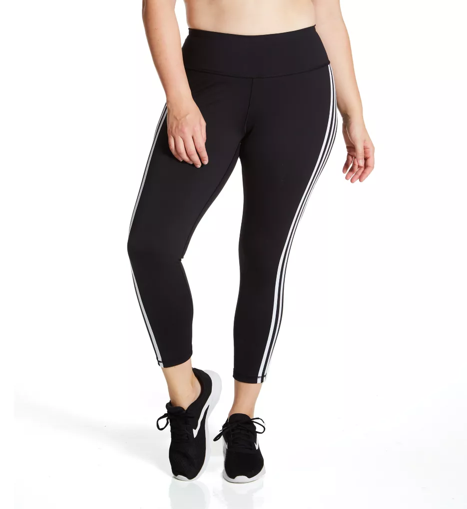 adidas 3 stripe legging in black womens girls size small GL0723
