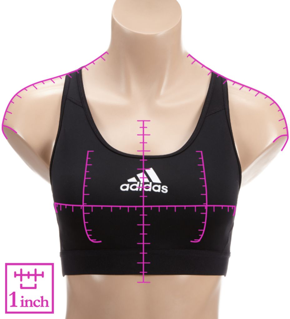 adidas Women's Don't Rest Alphaskin Sport Branded Bra Black/White