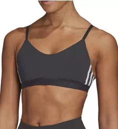 All Me 3 Stripe Sports Bra Black XS