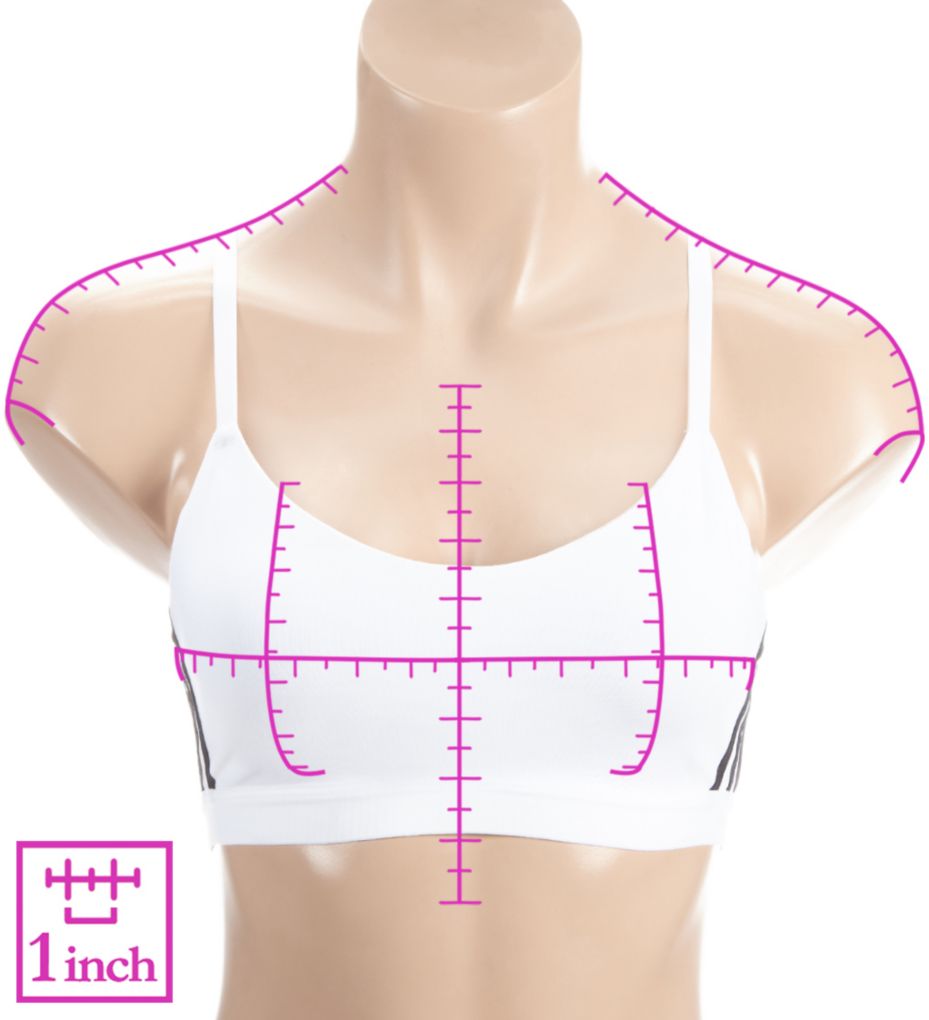 Adidas All Me 3 Stripe Sports Bra FJ7281 - Image 3