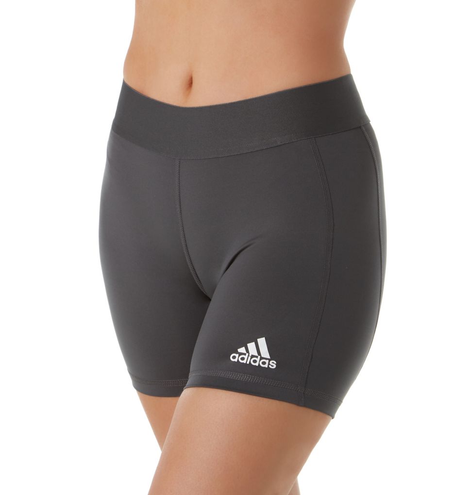 Adidas Techfit Volleyball Shorts Women s Small Dark Grey White