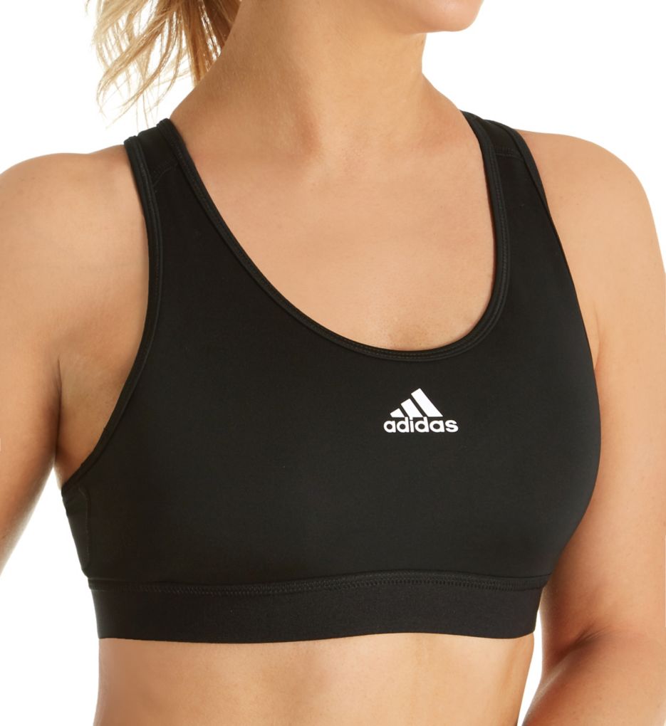 Adidas FS9375 Women Black Polyester Removable Soft Cups Sports Bra