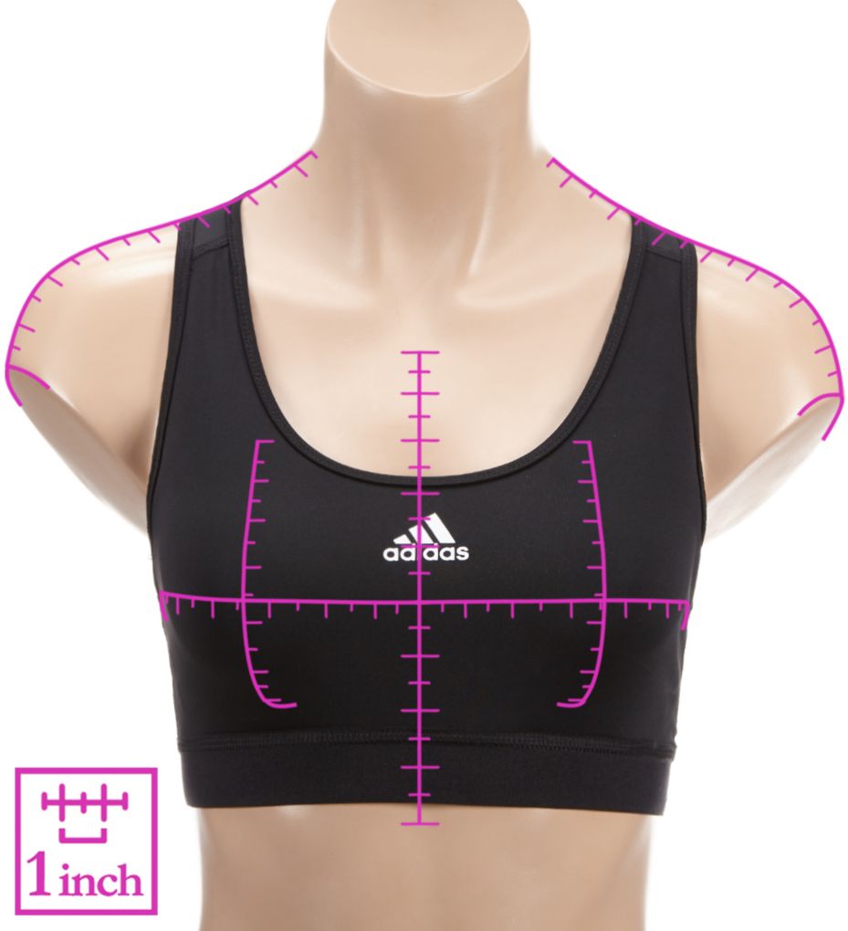 Adidas Stronger for It Cross-Back Heather Sports Bra – The Softball Group