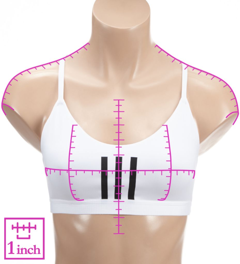 All Me 3 Stripe Mesh Sports Bra-ns7