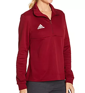 Team Issue 1/4 Zip Burgundy/White 2X