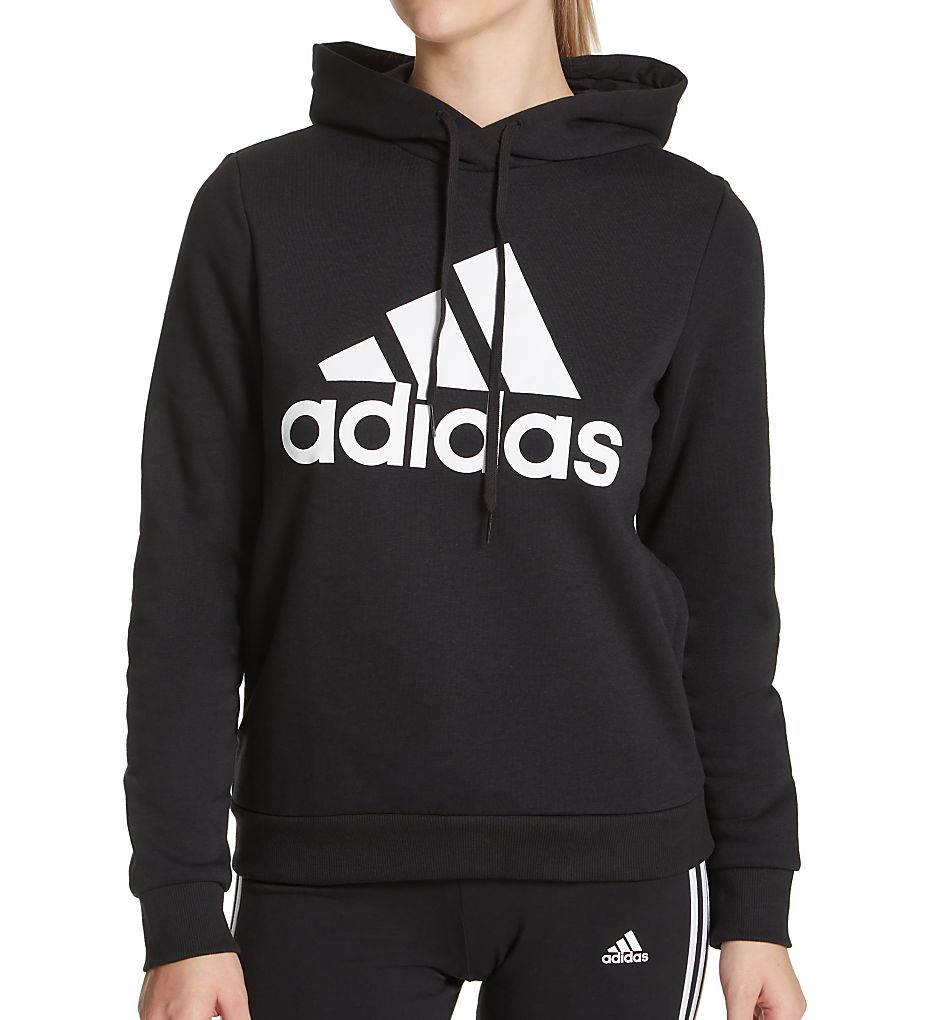 アディダス レディース パーカー adidas Originals Essential Fleece Hoodie - Black/White adidas-ads01-gl0653-acs-blkwht