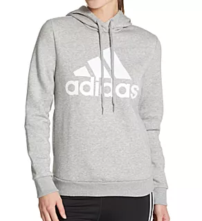 Essentials Logo Fleece Hoodie Grey/White S
