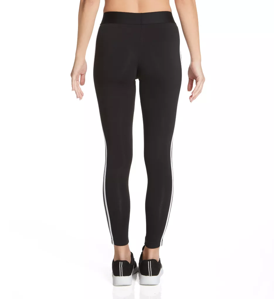 Adidas Women's 7/8 3 Stripes Training Tights Black Size: Large, Color:  Carbon/white