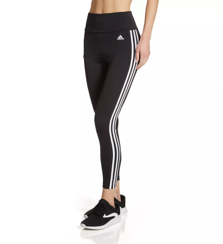 Adidas Womens Activewear Track Pant Straight Leg Elastic Waist 3 Strip –  Goodfair