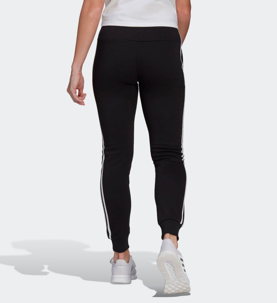adidas Women's LOUNGEWEAR Essentials 3-Stripes Leggings Small Black/White