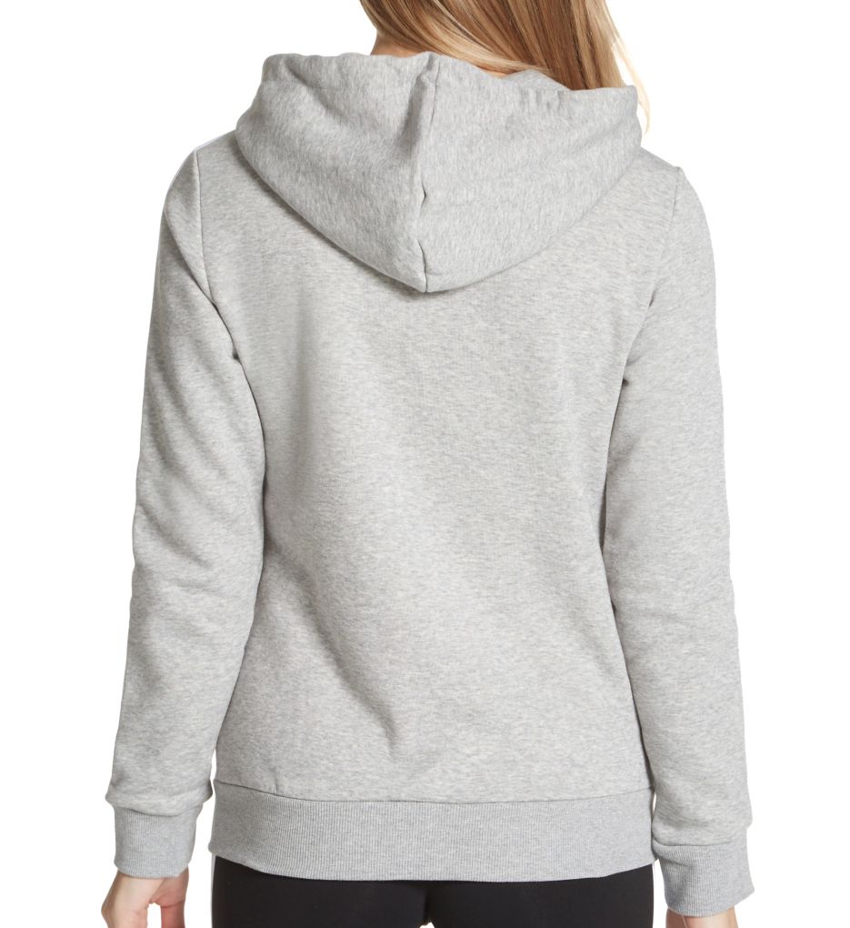 Adidas Essentials Full Zip Hoodie Grey/White XS  - Image 2