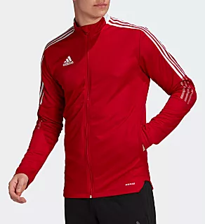 Tiro 21 Slim Fit Full Zip Track Jacket Power Red 2XL