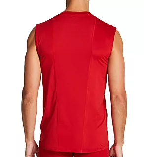 Techfit Sleeveless Compression Shirt Power Red 3XL