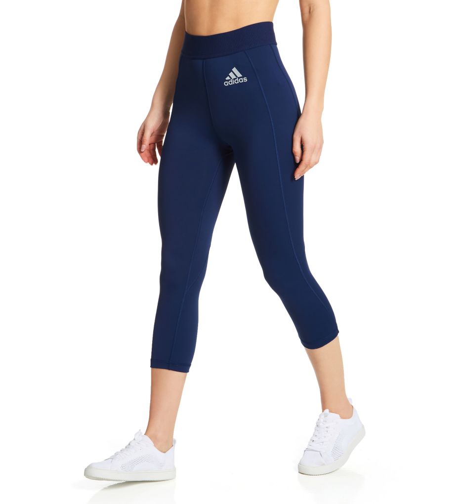 adidas Performance Techfit 3-Stripes Training Long Leggings - Navy