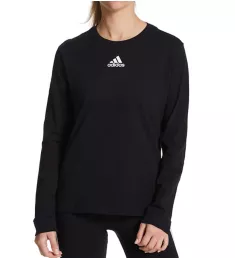 BOS Amplifier Cotton Long Sleeve Crew Neck Tee Black S