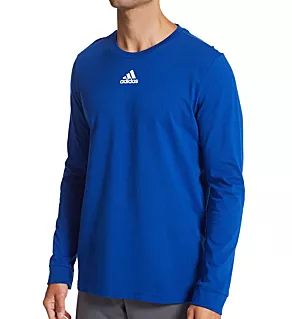 Amplifier 100% Cotton Regular Fit Long Sleeve Tee Royal M