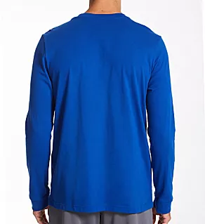 Amplifier 100% Cotton Regular Fit Long Sleeve Tee Royal M