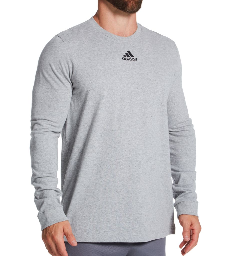 100% Cotton Regular Fit Long Sleeve Tee by Adidas