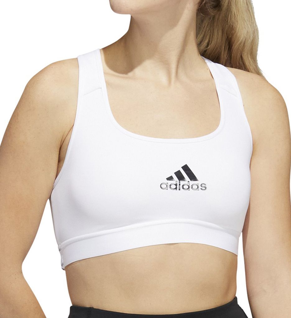 Adidas (2565430): Adidas HE9068 Powerreact Training II Medium Support Sports Bra (White XS (D/DD))